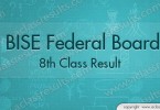 8th Class Result 2016 Federal Board
