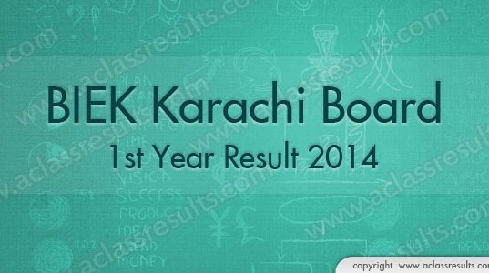 1st Year Result Karachi 2018