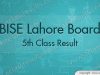 Lahore 5th Class Result 2018