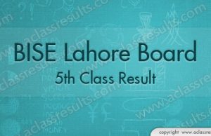 Lahore 5th Class Result 2018