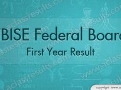 Federal Board First Year Result