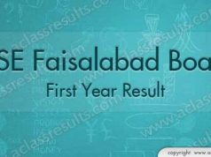 First Year Result Faisalabad Board 2018