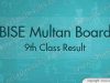 9th Class Result Multan Board 2018