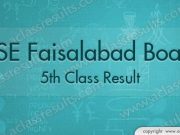 Faisalabad Board 5th Class Result