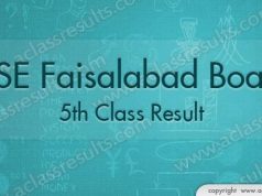 Faisalabad Board 5th Class Result