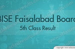 Faisalabad Board 5th Class Result