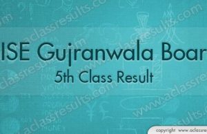 Gujranwala Board 5th Class Result 2018