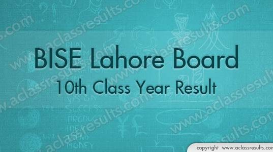 Lahore Board 10th class result 2018