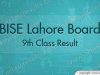 Lahore Board 9th Class Result 2018