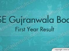 Gujranwala Board First Year Result 2018