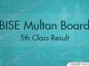 Multan Board 5th Class Result 2018