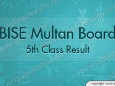 Multan Board 5th Class Result 2018