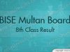 Multan Board 8th Result 2018