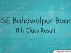 Bahawalpur Board 8th Class Result 2018