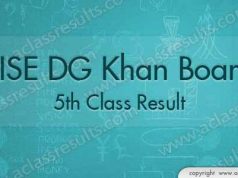 DG Khan 5th Class Result 2018