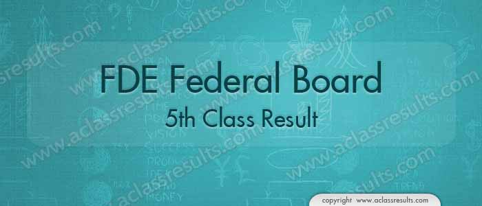 Federal Board 5th Class Result 2023