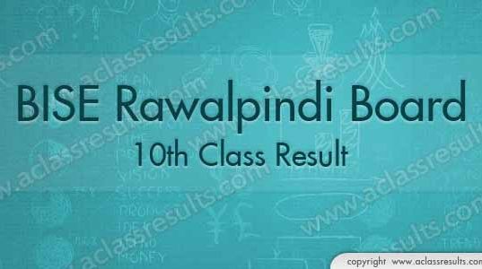 Rawalpindi 10th Class Result 2018