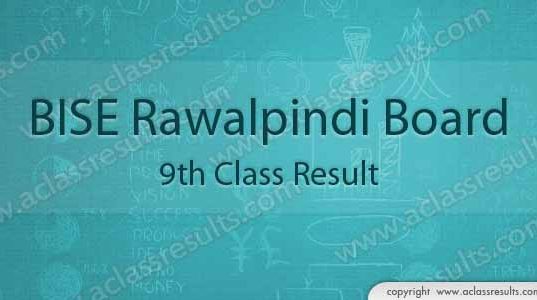 Rawalpindi board 9th class result 2018