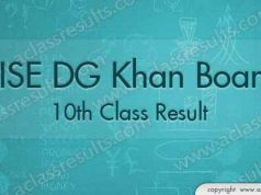 DG Khan 10th Class Result 2018