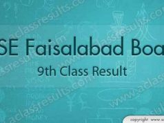 Faisalabad Board 9th class result 2018