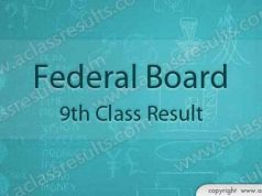 Federal board 9th class result 2018