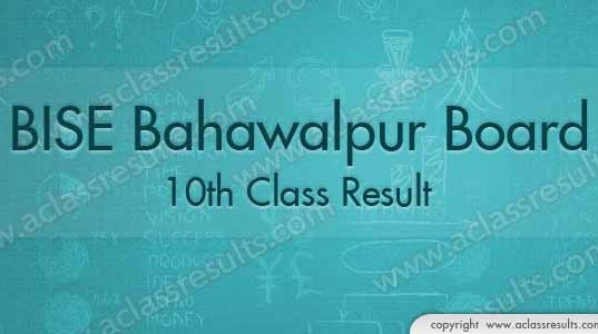 Bahawalpur 10th Class Result 2018