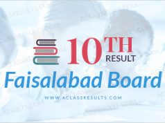 Faisalabad Board 10th Result